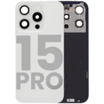 Apple iPhone 15 Pro Back Cover with Magnet Bezel (without NFC & Flash Flex) - White Titanium OEM-Equivalent