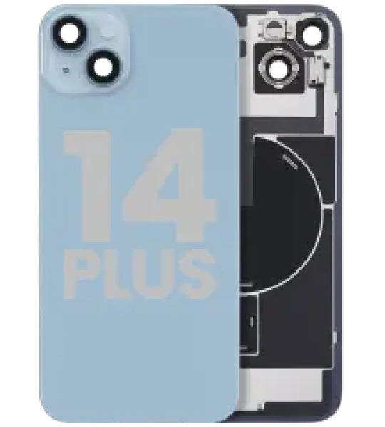 Apple iPhone 14 Plus Back Cover with Magnet Bazel incl NFC and Flash Flex - Blue OEM-Equivalent