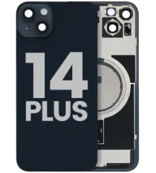Apple iPhone 14 Plus Back Cover with Magnet Bezel (without NFC & Flash Flex) - Midnight OEM-Equivalent