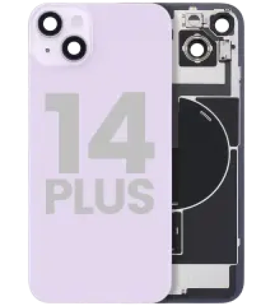 Apple iPhone 14 Plus Back Cover with Magnet Bazel incl NFC and Flash Flex - Purple OEM-Equivalent