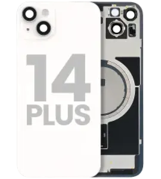 Apple iPhone 14 Plus Back Cover with Magnet Bezel (without NFC & Flash Flex) - Starlight OEM-Equivalent