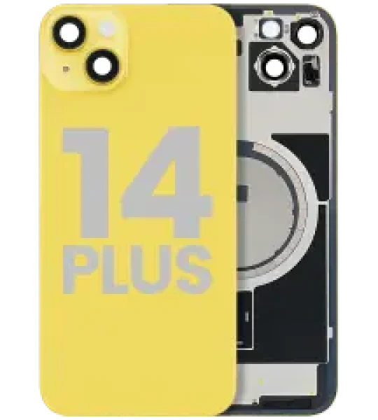 Apple iPhone 14 Plus Back Cover with Magnet Bezel (without NFC & Flash Flex) - Yellow OEM-Equivalent