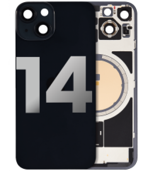 Apple iPhone 14 Back Cover with Magnet Bezel (without NFC & Flash Flex) - Midnight OEM-Equivalent