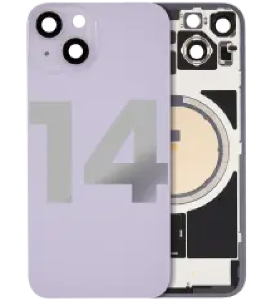 Apple iPhone 14 Back Cover with Magnet Bezel (without NFC & Flash Flex) - Purple OEM-Equivalent