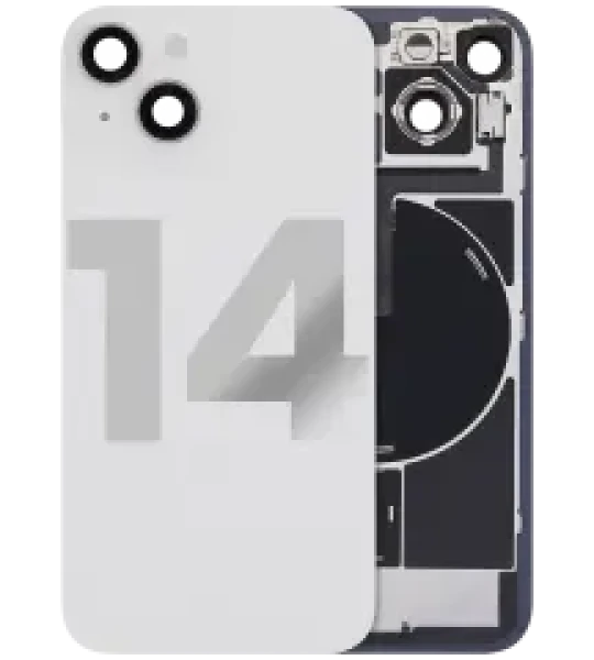 Apple iPhone 14 Back Cover with Magnet Bazel incl NFC and Flash Flex - Starlight Pulled