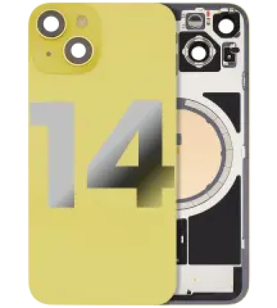 Apple iPhone 14 Back Cover with Magnet Bezel (without NFC & Flash Flex) - Yellow OEM-Equivalent
