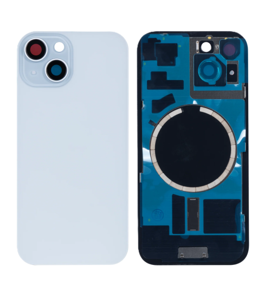 Apple iPhone 15 Plus Back Cover with Magnet Bezel (without NFC & Flash Flex) - Blue OEM-Equivalent
