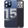 Apple iPhone 15 Pro Max Back Cover with Magnet Bezel (without NFC & Flash Flex) - Blue Titanium OEM-Equivalent