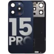 Apple iPhone 15 Pro Back Cover with Magnet Bezel (without NFC & Flash Flex) - Blue Titanium OEM-Equivalent