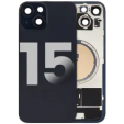 Apple iPhone 15 Back Cover with Magnet Bezel (without NFC & Flash Flex) - Black OEM-Equivalent