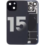 Apple iPhone 15 Back Cover with Magnet Bazel incl NFC and Flash Flex - Black OEM-Equivalent