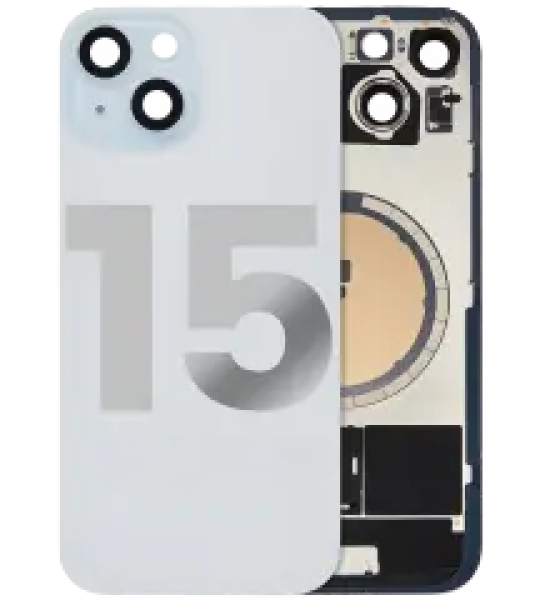 Apple iPhone 15 Back Cover with Magnet Bezel (without NFC & Flash Flex) - Blue OEM-Equivalent