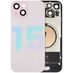 Apple iPhone 15 Back Cover with Magnet Bezel (without NFC & Flash Flex) - Pink OEM-Equivalent