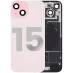 Apple iPhone 15 Back Cover with Magnet Bazel incl NFC and Flash Flex - Pink OEM-Equivalent