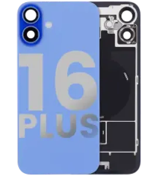 Apple iPhone 16 Plus Back Cover with Magnet Bezel (without NFC & Flash Flex) - Ultramarine OEM-Equivalent
