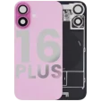 Apple iPhone 16 Plus Back Cover with Magnet Bezel (without NFC & Flash Flex) - Pink OEM-Equivalent