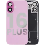 Apple iPhone 16 Plus Back Cover with Magnet Bezel (without NFC & Flash Flex) - Pink OEM-Equivalent