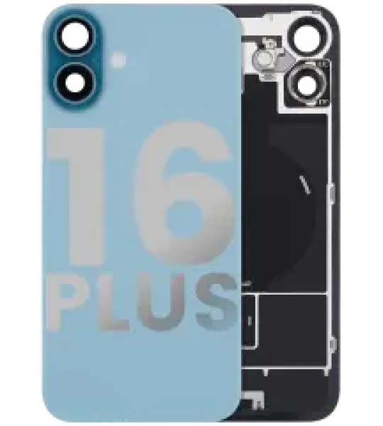 Apple iPhone 16 Plus Back Cover with Magnet Bezel (without NFC & Flash Flex) - Teal OEM-Equivalent