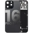 Apple iPhone 16 Pro Max Back Cover with Magnet Bezel (without NFC & Flash Flex) - Black Titanium OEM-Equivalent