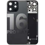 Apple iPhone 16 Pro Max Back Cover with Magnet Bezel (without NFC & Flash Flex) - Black Titanium OEM-Equivalent
