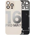 Apple iPhone 16 Pro Max Back Cover with Magnet Bezel (without NFC & Flash Flex) - Desert Titanium OEM-Equivalent