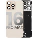 Apple iPhone 16 Pro Max Back Cover with Magnet Bezel (without NFC & Flash Flex) - Desert Titanium OEM-Equivalent