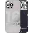 Apple iPhone 16 Pro Max Back Cover with Magnet Bezel (without NFC & Flash Flex) - Natural Titanium OEM-Equivalent