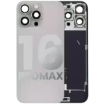 Apple iPhone 16 Pro Max Back Cover with Magnet Bezel (without NFC & Flash Flex) - Natural Titanium OEM-Equivalent