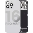 Apple iPhone 16 Pro Max Back Cover with Magnet Bezel (without NFC & Flash Flex) - White Titanium OEM-Equivalent