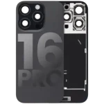 Apple iPhone 16 Pro Back Cover with Magnet Bezel (without NFC & Flash Flex) - Black Titanium OEM-Equivalent