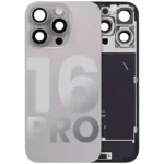 Apple iPhone 16 Pro Back Cover with Magnet Bezel (without NFC & Flash Flex) - Natural Titanium OEM-Equivalent