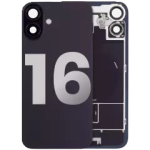 Apple iPhone 16 Back Cover with Magnet Bezel (without NFC & Flash Flex) - Black OEM-Equivalent
