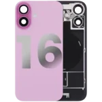 Apple iPhone 16 Back Cover with Magnet Bezel (without NFC & Flash Flex) - Pink OEM-Equivalent