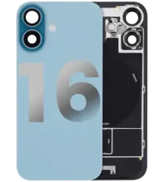 Apple iPhone 16 Back Cover with Magnet Bezel (without NFC & Flash Flex) - Teal OEM-Equivalent