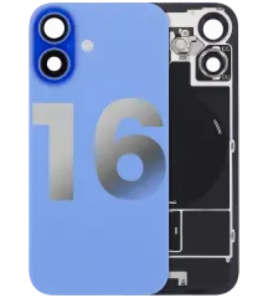 Apple iPhone 16 Back Cover with Magnet Bezel (without NFC & Flash Flex) - Ultramarine OEM-Equivalent