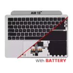 Apple MacBook Air 13.6 M2 (A2681) Top Case with Keyboard & Battery (US English) - Silver OEM-Equivalent