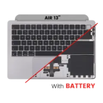 Apple MacBook Air 13.6 M2 (A2681) Top Case with Keyboard & Battery (UK English) - Space Gray OEM-Equivalent