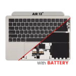 Apple MacBook Air 13.6 M2 (A2681) Top Case with Keyboard & Battery (US English) - Starlight OEM-Equivalent