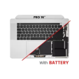 Apple Macbook Pro 16 (A2141) Top Case with Keyboard & Battery (UK English) - Silver Pulled