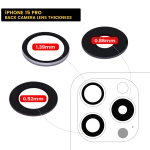 Apple iPhone 15 Pro Back Camera Lens 3 Piece Set (10 Pack) OEM-Equivalent