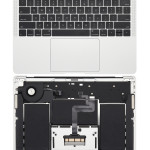 Apple Macbook Air 13 (A1932) Top Case with Keyboard and Battery (US English) - Silver Pulled B
