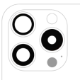 Apple iPhone 15 Pro Back Camera Lens 3 Piece Set (10 Pack) OEM-Equivalent