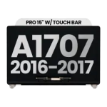 Apple Macbook Pro 15 (A1707) Display Complete with Housing - Silver Pulled A