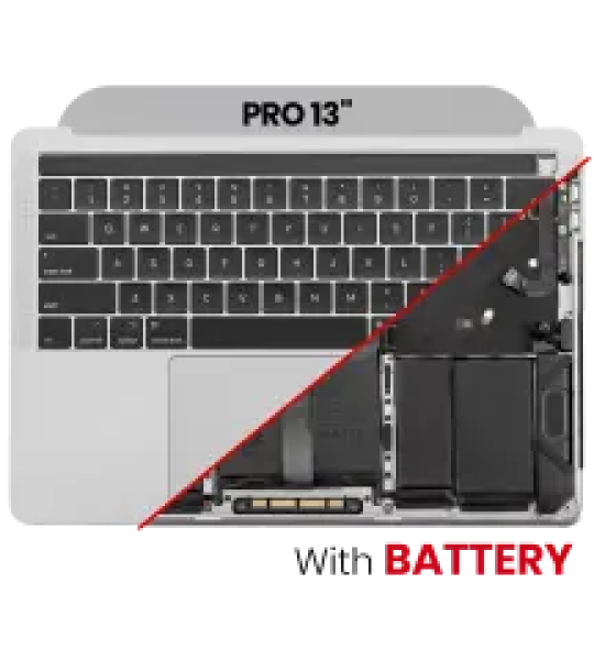 Apple Macbook Pro 13 (A1989) Top Case with Keyboard & Battery (US English) - Space Gray Pulled