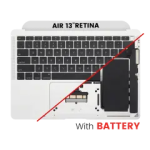 Apple Macbook Air 13 (A1932) Top Case with Keyboard and Battery (US English) - Silver Pulled B