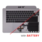 Apple Macbook Air 15 (A2941) Top Case with Keyboard & Battery (UK English) - Space Gray OEM-Equivalent