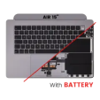 Apple Macbook Air 15 (A2941) Top Case with Keyboard & Battery (UK English) - Space Gray OEM-Equivalent