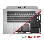 Apple Macbook Pro 16 (A2141) Top Case with Keyboard & Battery (US English) - Space Gray Pulled B