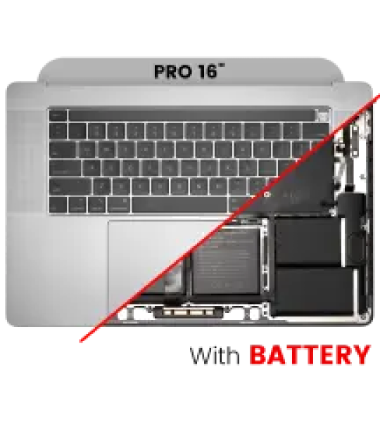 Apple Macbook Pro 16 (A2141) Top Case with Keyboard & Battery (US English) - Space Gray Pulled B