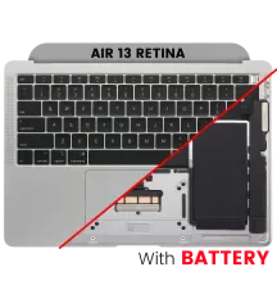 Apple Macbook Air 13 (A1932) Top Case with Keyboard and Battery (US English) - Space Gray Pulled A